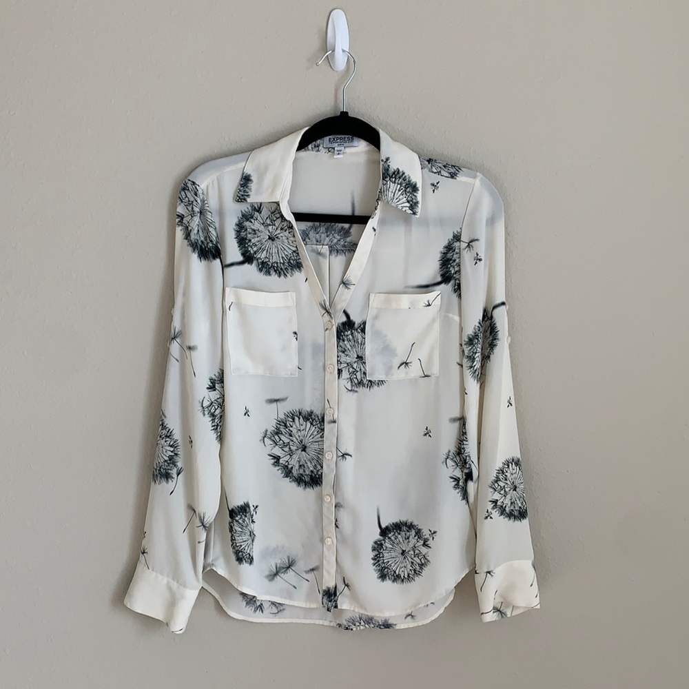 Express Portofino slim fit blouse